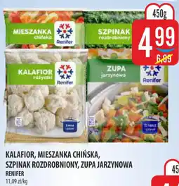 MOKPOL Renifer Kalafior, Mieszanka chińska, Szpinak rozdrobniony, Zupa jarzynowa oferta