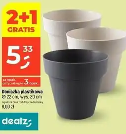 Dealz Doniczka plastikowa Ø 22 cm oferta