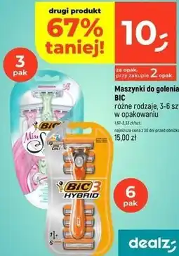 Dealz Maszynki do golenia BIC różne rodzaje, 3-6 szt. w opakowaniu oferta