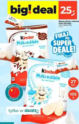 Dealz Kinder Milkredible Mleczne cukierki z nadzieniem oferta