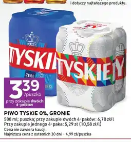 Stokrotka Piwo bezalkoholowe Tyskie 0% 4-pak oferta