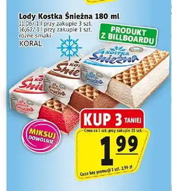 Koral Lody Kostka Śnieżna