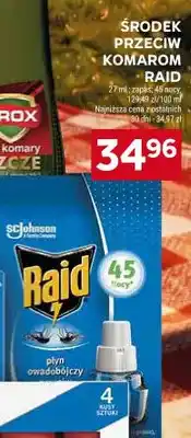 Stokrotka Środek przeciw komarom Raid zapas 45 nocy oferta