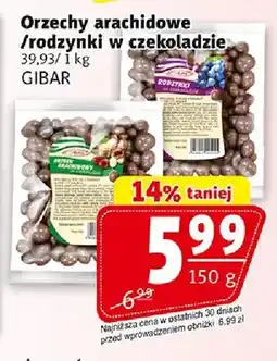 Prim Market Gibar Orzechy arachidowe / rodzynki w czekoladzie oferta