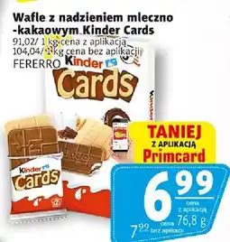 Prim Market Kinder Cards Wafle z nadzieniem mleczno-kakaowym oferta