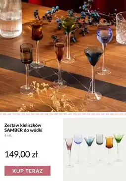 Homla Zestaw kieliszków SAMBER do wódki oferta
