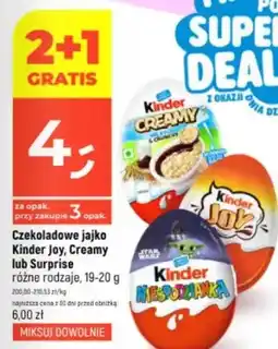 Dealz Czekoladowe jajko Kinder Joy oferta
