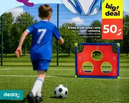 Dealz Bramka do piłki nożnej z matą celowniczą wym. 82x65x43cm oferta