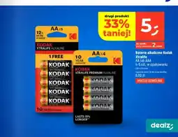 Dealz Baterie alkaliczne Kodak Xtralife AA 4-5szt oferta