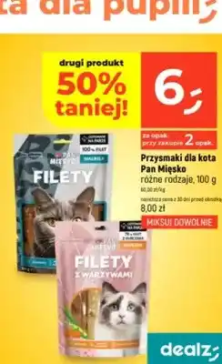 Dealz Przysmaki dla kota Pan Mięsko Filety Makrela oferta