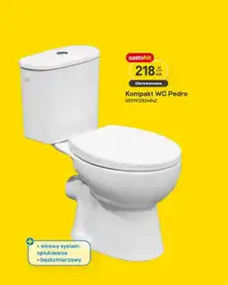 Castorama Kompakt WC Pedro wirowy system spłukiwania bezkołnierzowy oferta