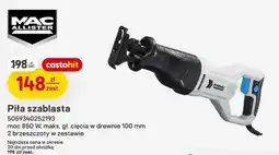 Castorama Piła szablasta MAC ALLISTER moc 850W maks. gł. cięcia w drewnie 100mm 2 brzeszczoty w zestawie oferta
