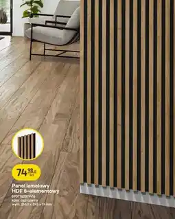 Castorama Panel lamelowy HDF 5-elementowy kolor dąb czarny wym. 2650x245x19mm oferta
