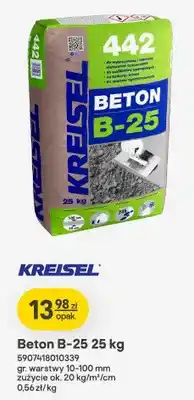 Beton B-25 KREISEL gr. warstwy 10-100mm zużycie ok. 20kg/m²/cm