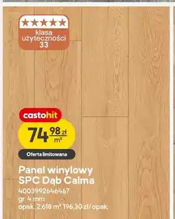 Castorama Panel winylowy SPC Dąb Calma gr. 4mm oferta