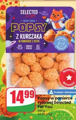 Dino Selected For You Popsy z kurczaka w panierce ryżowej oferta