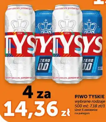 Piwo bezalkoholowe Tyskie Zero 0.0
