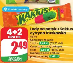 Dino Nestlé Kaktus Lody na patyku cytryna truskawka oferta