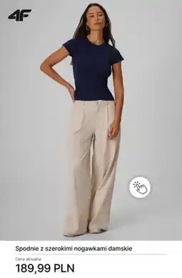4F Spodnie z szerokimi nogawkami damskie 4F oferta