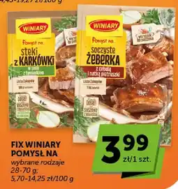 ABC Fix Winiary Pomysł na. Steki z karkówki w sosie z tymiankiem oferta