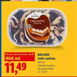 Lidl Lody z polewą owoce leśne Ballino oferta