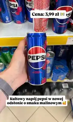 Dino Napój gazowany Pepsi o smaku malinowym oferta