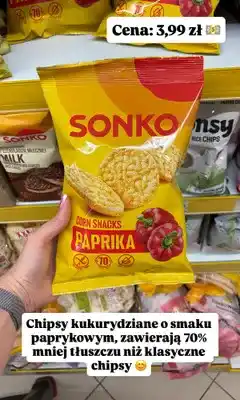 Dino Chipsy kukurydziane o smaku paprykowym SONKO oferta