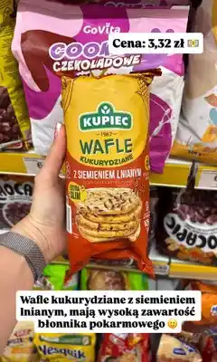 Dino Wafle kukurydziane z siemieniem lnianym Kupiec oferta