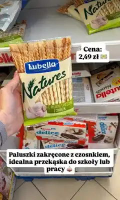 Dino Paluszki zakręcone z czosnkiem Lubella Natures oferta