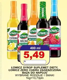 Primus Łowicz Syrop suplement diety, Zero cukru zagęszczona baza do napoju oferta
