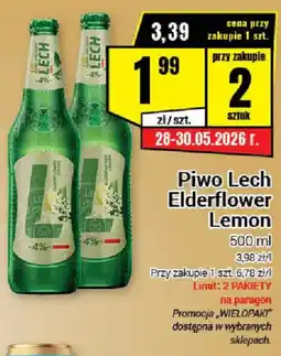 Premium Nasz Sklep Lech Piwo Elderflower Lemon oferta