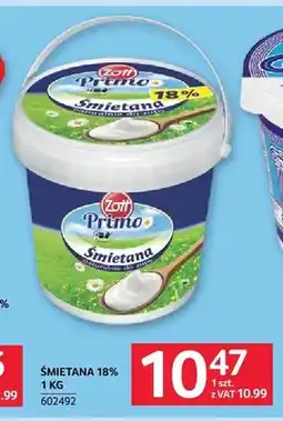 Selgros Zott Primo Śmietana 18% oferta
