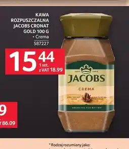 Selgros Jacobs Kawa rozpuszczalna Cronat Gold oferta
