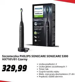 Media Markt Szczoteczka PHILIPS SONICARE SONICARE 5300 HX7101/01 Czarny oferta