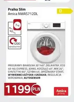 Kakto Pralka Slim Amica NWAS712DL oferta
