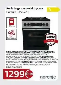 Kakto Kuchnia gazowo-elektryczna Gorenje GK5C42SJ oferta