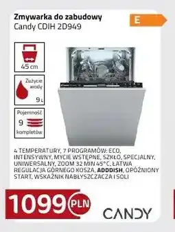 Kakto Zmywarka do zabudowy Candy CDIH 2D949 oferta