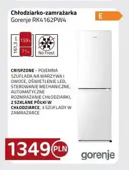 Kakto Chłodziarko-zamrażarka Gorenje RK4162PW4 oferta