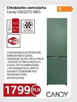 Kakto Chłodziarko-zamrażarka Candy CNCQ2T518EG oferta