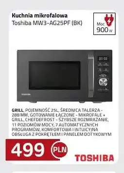 Kakto Kuchnia mikrofalowa Toshiba MW3-AG25PF (BK) 900W oferta