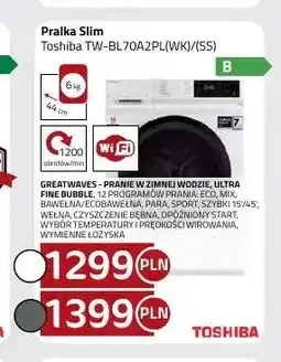 Kakto Pralka Slim Toshiba TW-BL70A2PL(WK)/(SS) oferta