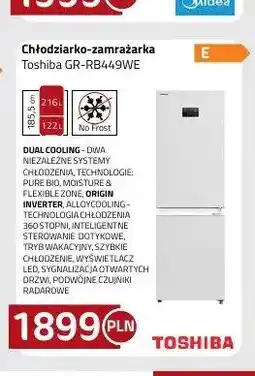 Kakto Chłodziarko-zamrażarka Toshiba GR-RB449WE oferta