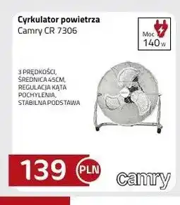 Kakto Cyrkulator powietrza Camry CR 7306 oferta