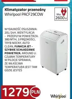 Kakto Klimatyzator przenośny Whirlpool PACF29COW oferta