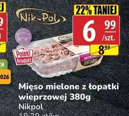 API MARKET Mięso mielone z łopatki wieprzowej Nikpol oferta