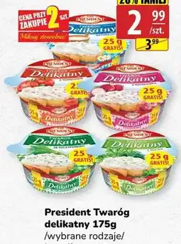 API MARKET Twaróg delikatny President naturalny oferta