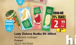 API MARKET Lody Zielona Budka Froneri oferta