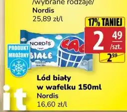 API MARKET Lód biały w wafelku Nordis oferta