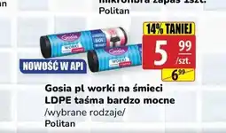 API MARKET Worki na śmieci LDPE taśma bardzo mocne Gosia czarne oferta