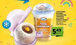 Groszek Koral Lody w kubku koktajlowe, Tartuffo, Ice Coffe, Kubek z sosem oferta
